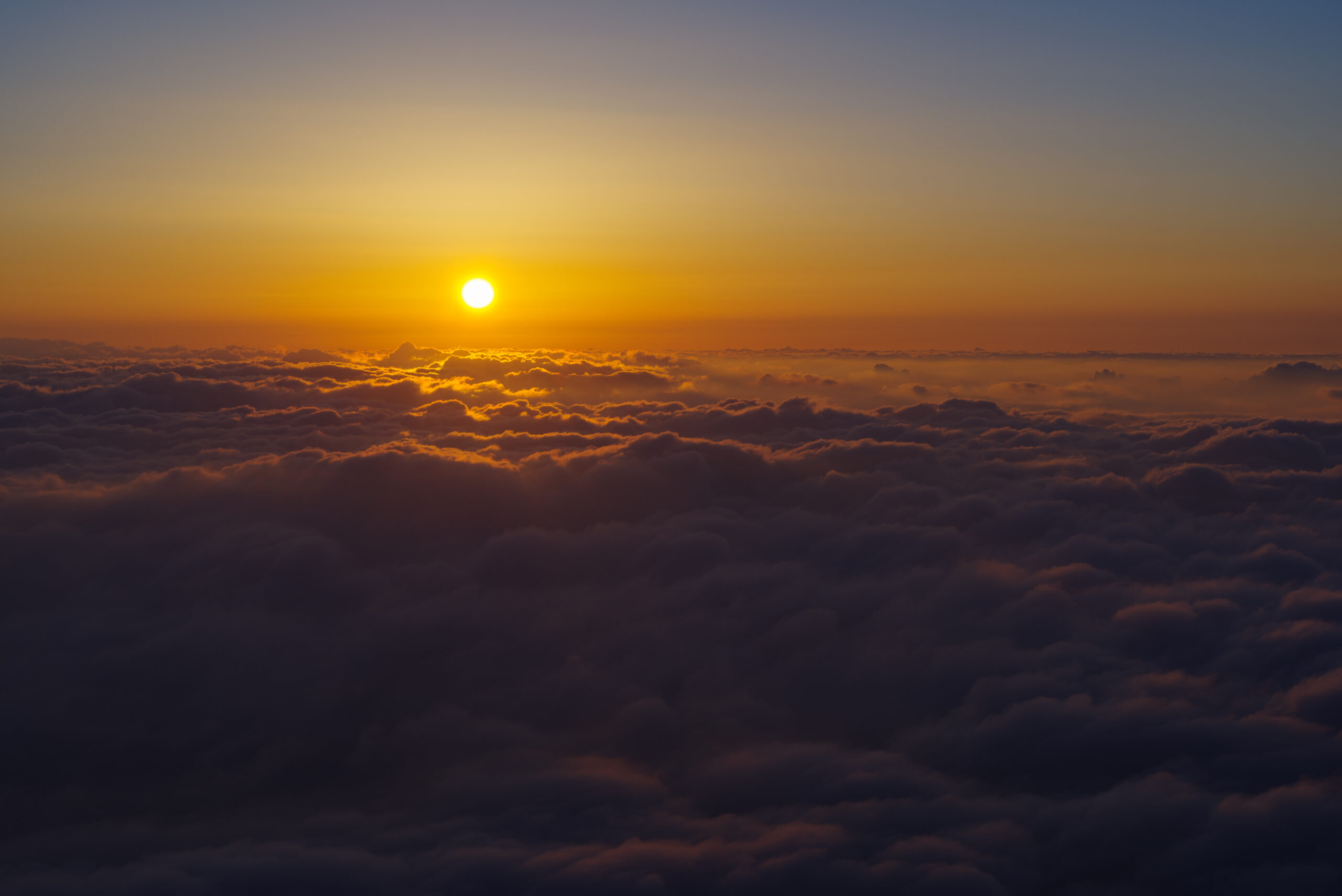 Sunrise from above the skies